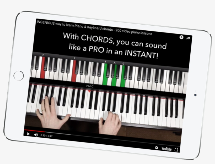Ipad Video Trailer - Musical Keyboard, transparent png