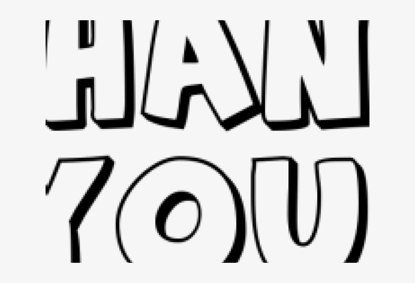Thank You Png Transparent Images - Line Art, transparent png