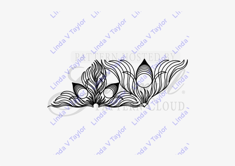 Lt 2200 Indian Fleather Flame Triangle Border - Artificial Flower, transparent png