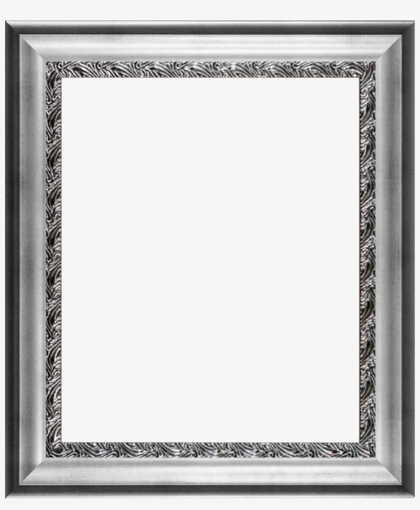 Athenian Silver Wave Custom Stacked Frame - La Pastiche Paul Gauguin 'the Vase Of Nasturtiums,, transparent png