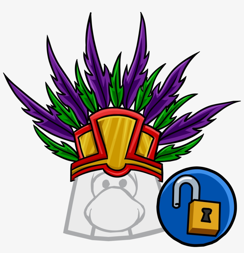 Tiki Tiki Headdress Clothing Icon Id 11435 Updated - Headdress Club Penguin, transparent png