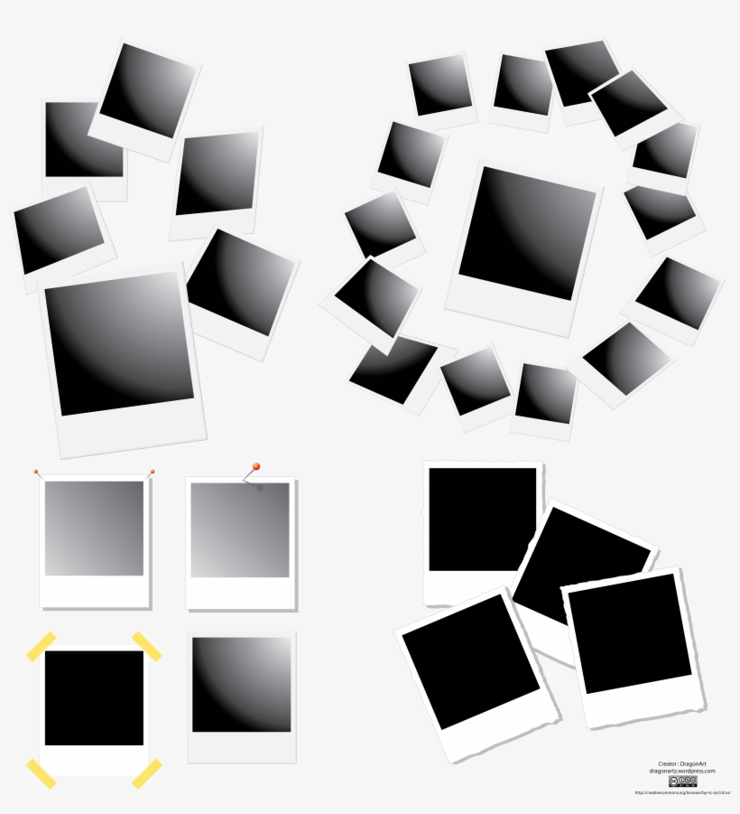 Polaroid Frames Vector Set Free Vector, transparent png