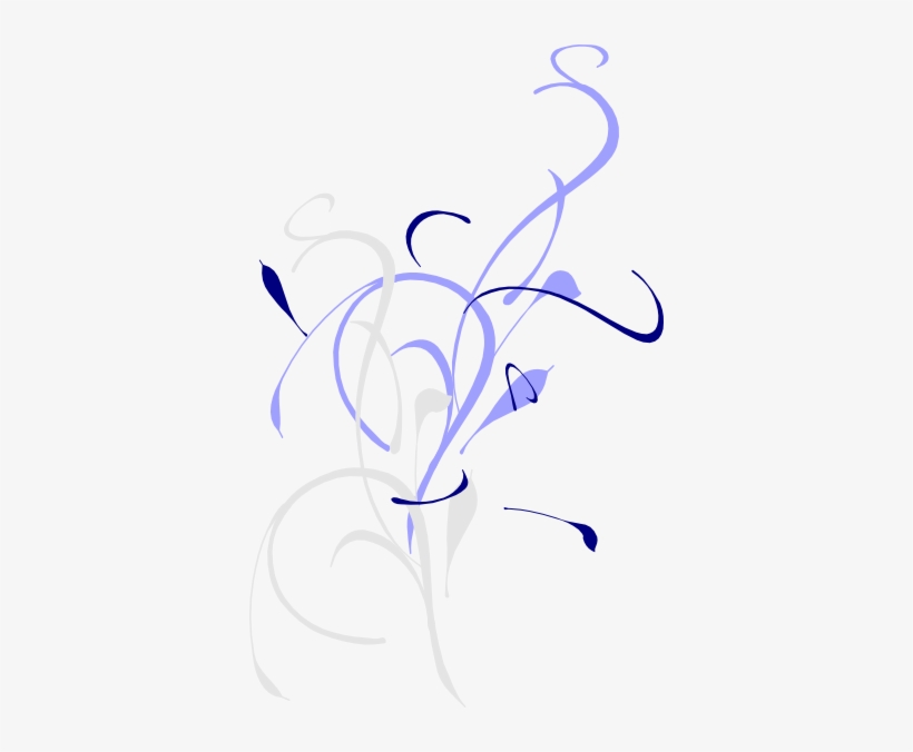 Blue Swirl Clip Art Vector Exmwep Clipart - Vines Black Drawing, transparent png