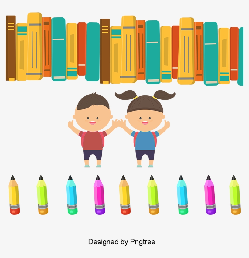 As Figuras Dos Desenhos Animados Vetor Material - School, transparent png