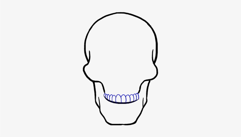 How To A Skull Step By Tutorial - Drawing, transparent png