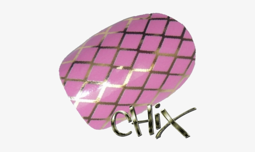 Pink Gold Chrome Fishnet - Chix Nails - Quality Nail Wraps Chix Nails Nail Wraps, transparent png