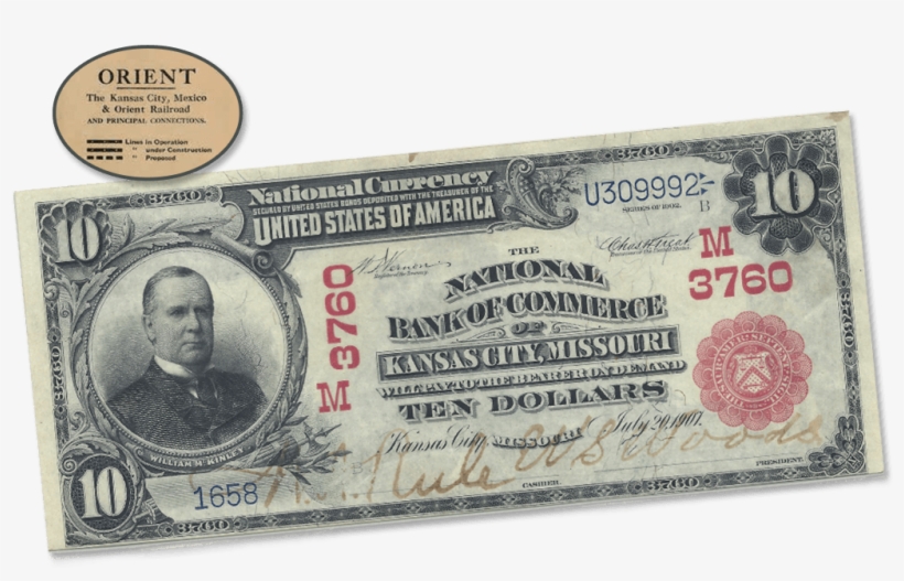 National Bank Of Commerce Is The 12th Largest Bank - 1902 National Bank Note, transparent png