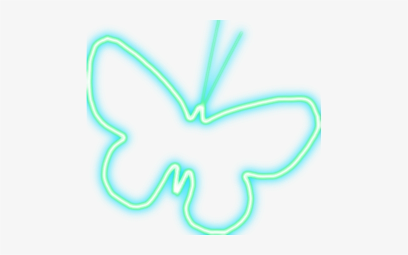 Luces De Neon Png - Mariposa De Luz Png, transparent png