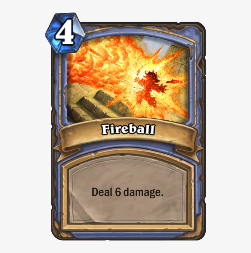 Fireball Card - Fireball Hearthstone, transparent png
