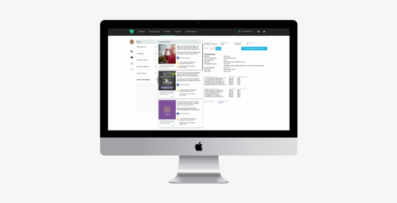 Momentfeed's Paid Media Campaign Builder - Imac 27, transparent png