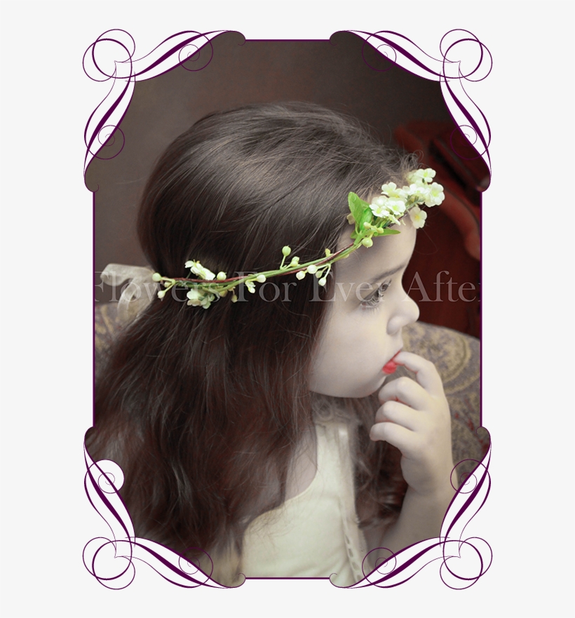 Silk Artificial White Boho Rustic Wedding Flowergirl - Fake Flower Cake Decorations, transparent png