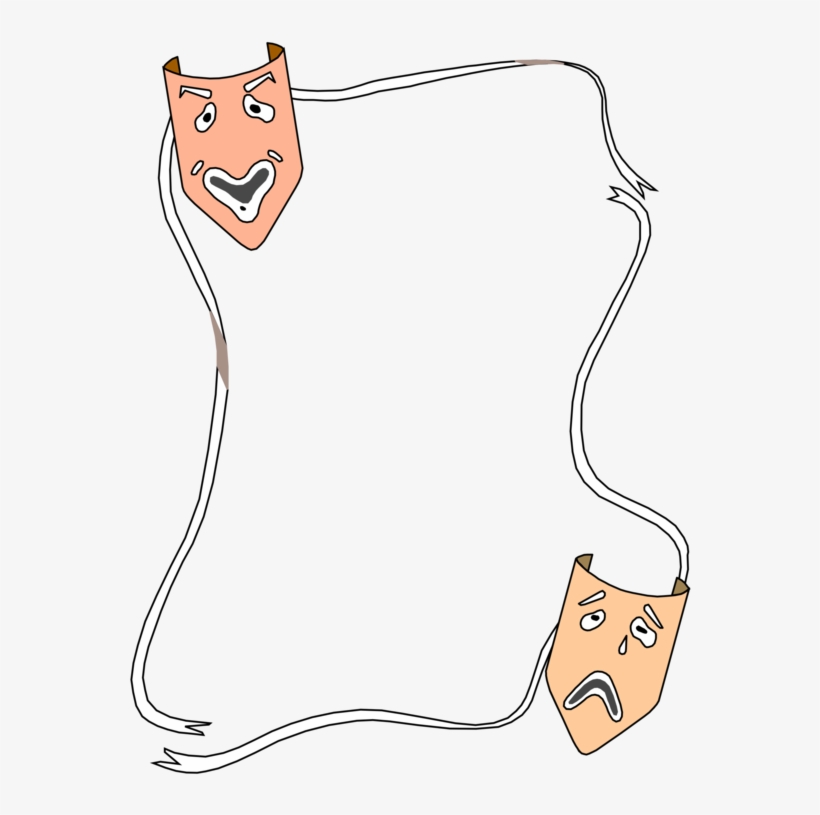 Theatre Actor Picture Frames Theater Mask - Marcos De Mascaras De Teatro, transparent png