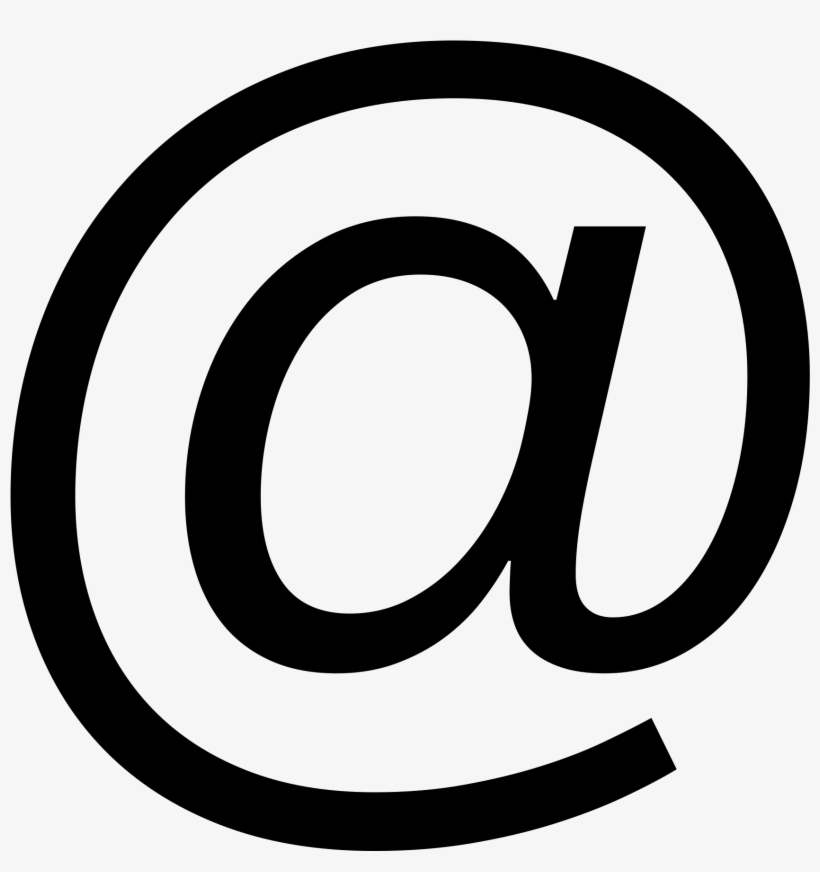 File At Sign Svg Wikimedia Commons - Arroba Png Transparente, transparent png