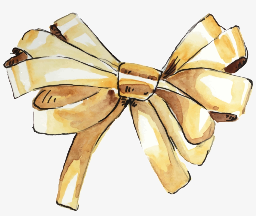 Golden Corbata Png Transparente - Ribbon, transparent png