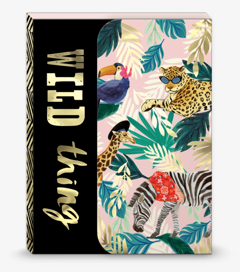Wild Thing Jungle Portfolio Pocket Note Pad - Illustration, transparent png