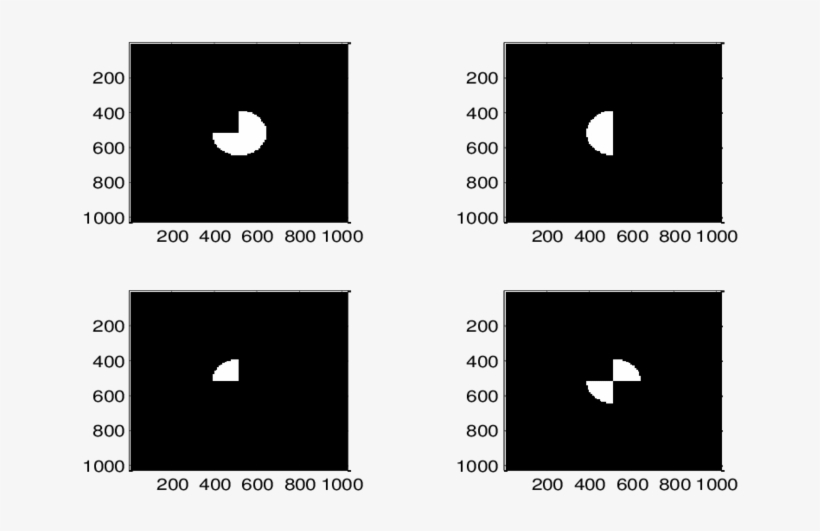 Four Different Truncated Apertures, Where A) Three - Circle, transparent png