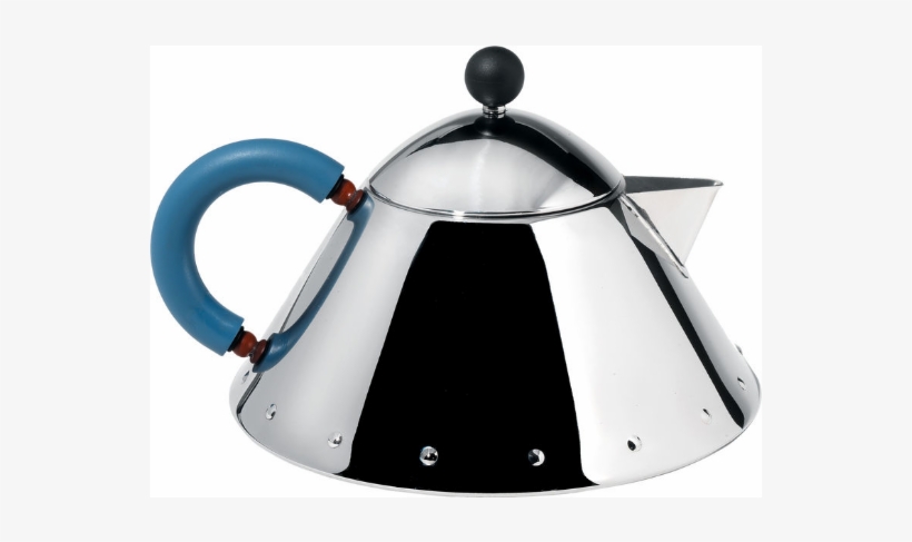 Alessi Michael Graves Teapot Blue - Alessi - Graves Teapot With Blue Handle, transparent png