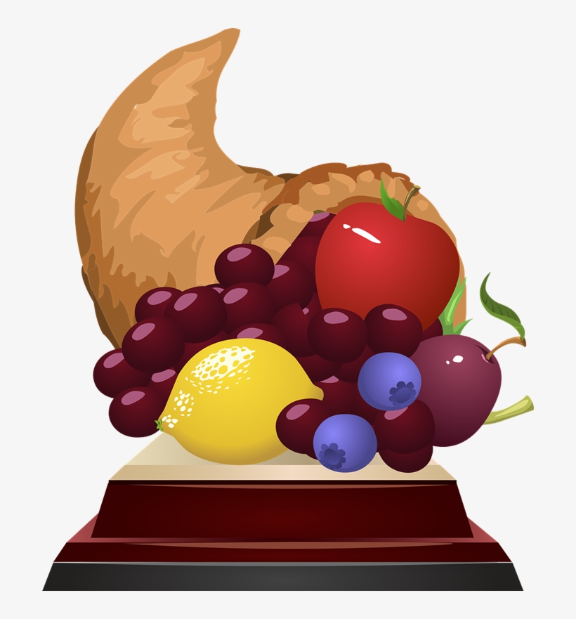 Cornucopia Clipart Horn Plenty - Cuerno De La Abundancia Con Frutas, transparent png