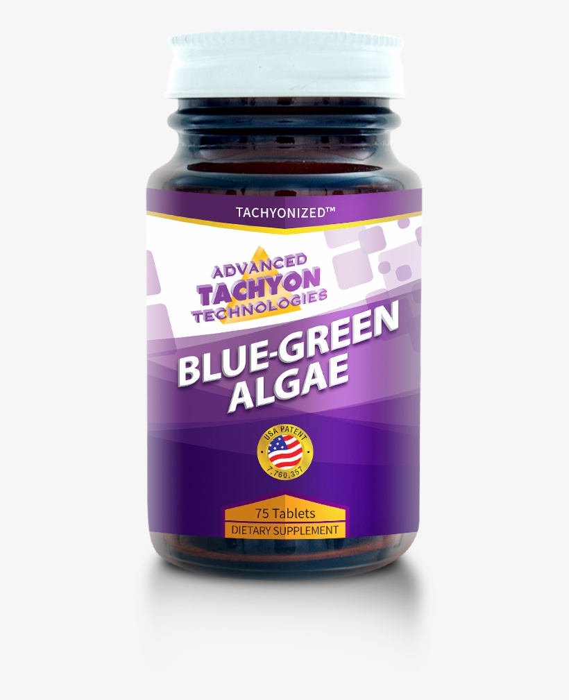 Tachyonized Blue-green Algae 75 Capsules - Panther Juice, transparent png