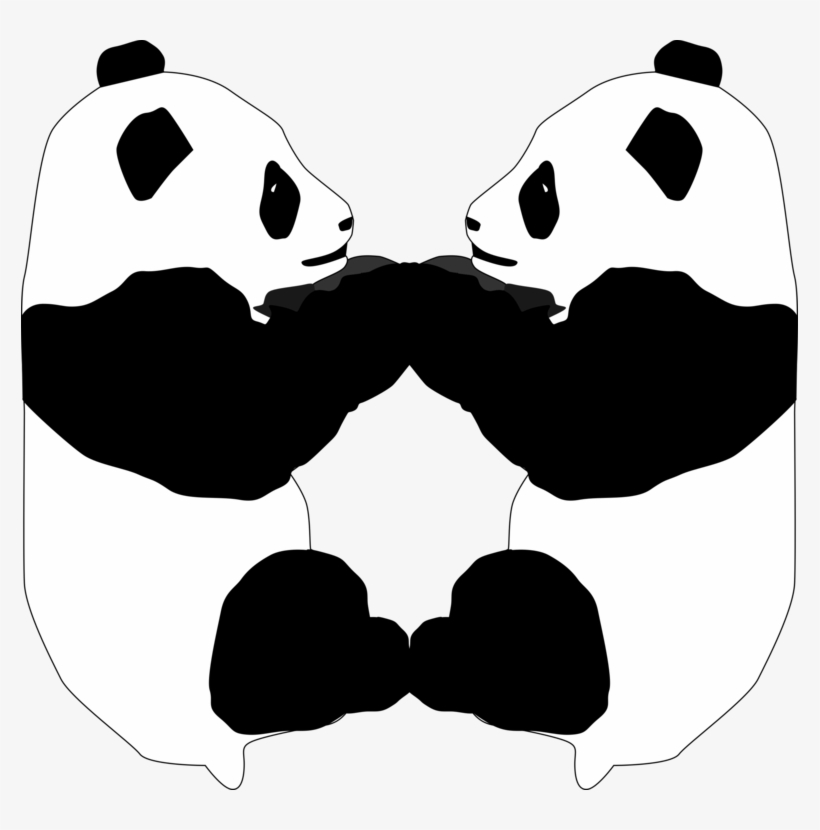 Giant Panda Panda Love - Transparent Background Panda Clipart, transparent png