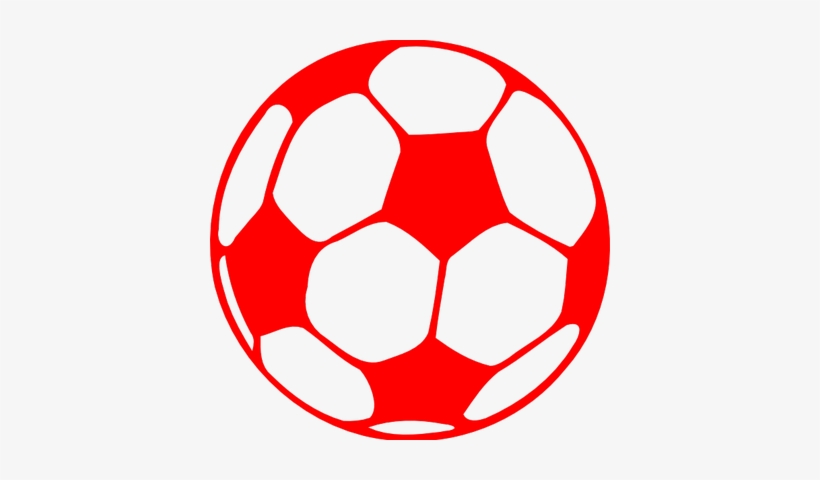 Clipart Ball Red - Red Soccer Ball Png, transparent png