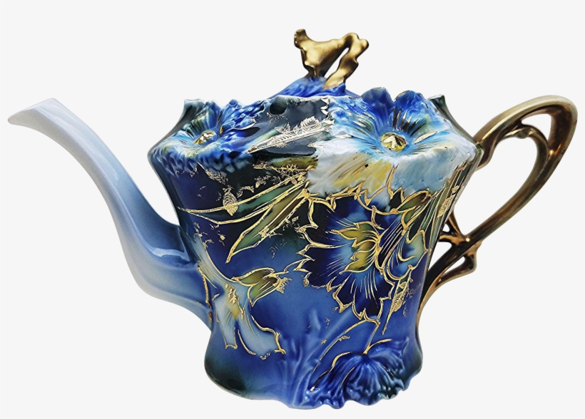 Exquisite & Scarce Rs Prussia 1900 Cobalt Blue, With - Teapot, transparent png