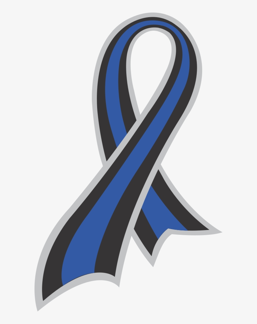 Thin Blue Line Ribbon - Thin Blue Line Denmark, transparent png