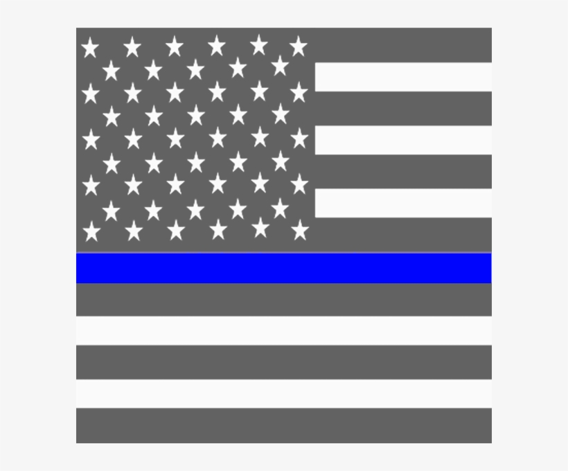 Thin Blue Line Flag Png Jpg Black And White - Border Between France And Spain, transparent png
