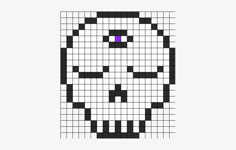 Third Eye Skull Perler Perler Bead Pattern / Bead Sprite - Skull Perler, transparent png