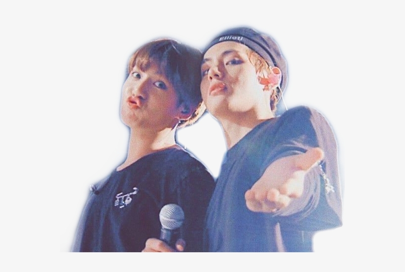 Vkook Black And White, transparent png