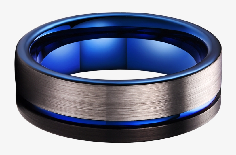 King Will Duo™ Black Silver With Thin Blue Line Band - Thin Blue Line, transparent png