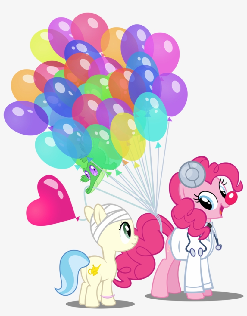 Pixelkitties, Balloon, Bandage, Cancer , Clown Nose, - Pinkie Pie Is A Clown, transparent png