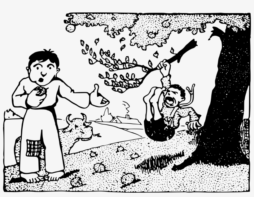 This Free Icons Png Design Of Boy Falls From Tree, transparent png