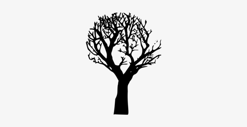 Fall Tree Silhouette Clipart Clipart Silhouette Tree - Arboles De Dia De Muertos, transparent png