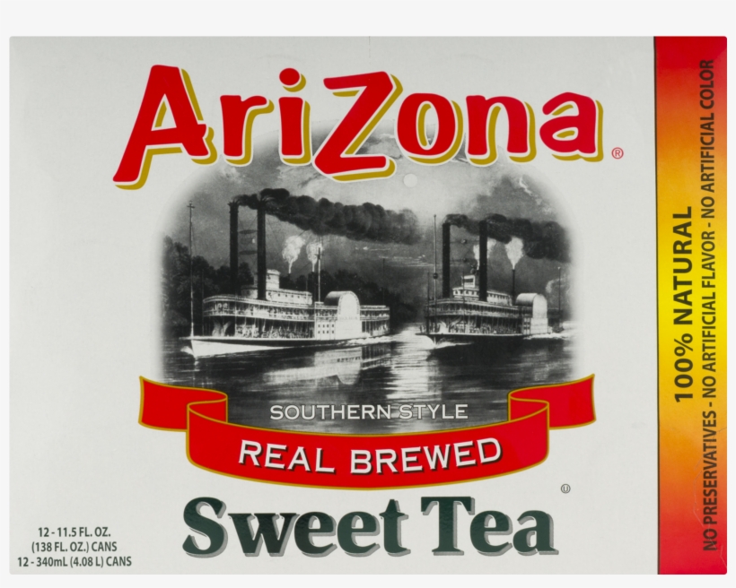 Arizona Southern Style Real Blend Sweet Tea, - Arizona Sweet Tea, 11.5-ounce (pack Of 12), transparent png