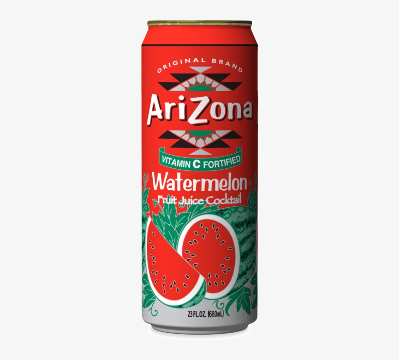 Black And White Water Tea Bill S Distributing Watertea - Arizona Watermelon Tea Can, transparent png