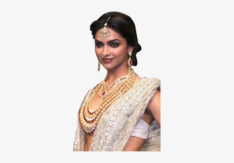indian gold jewellery deepika padukone in indian dress 307x492 png download pngkit indian gold jewellery deepika