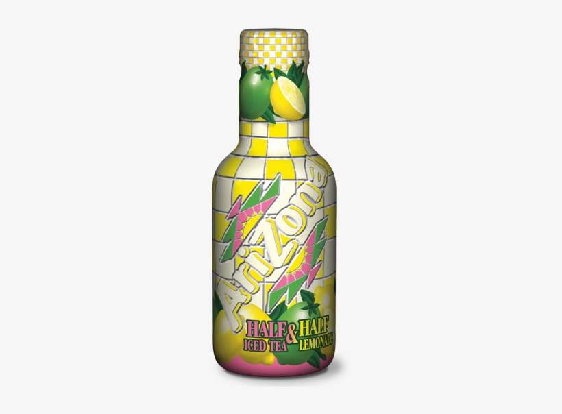 Half & Half Lemon 500 Ml - Arizona Iced Teas - Iced Tea With Lemon, transparent png