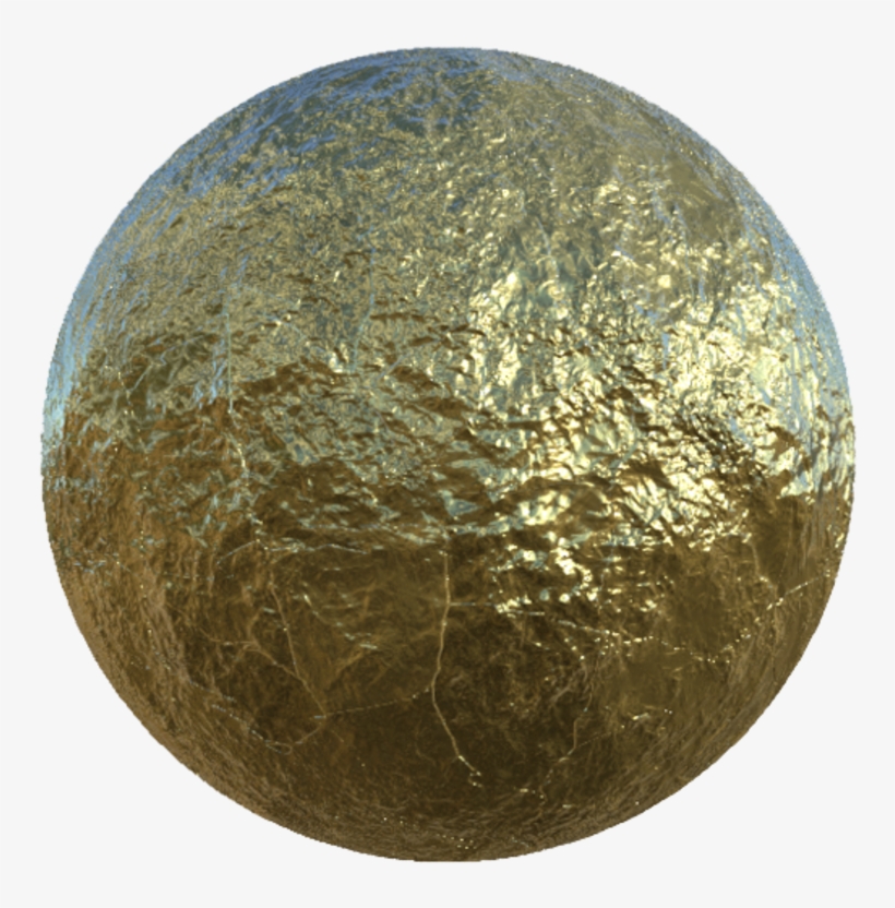 Goldflake - Substance Painter Old Gold, transparent png