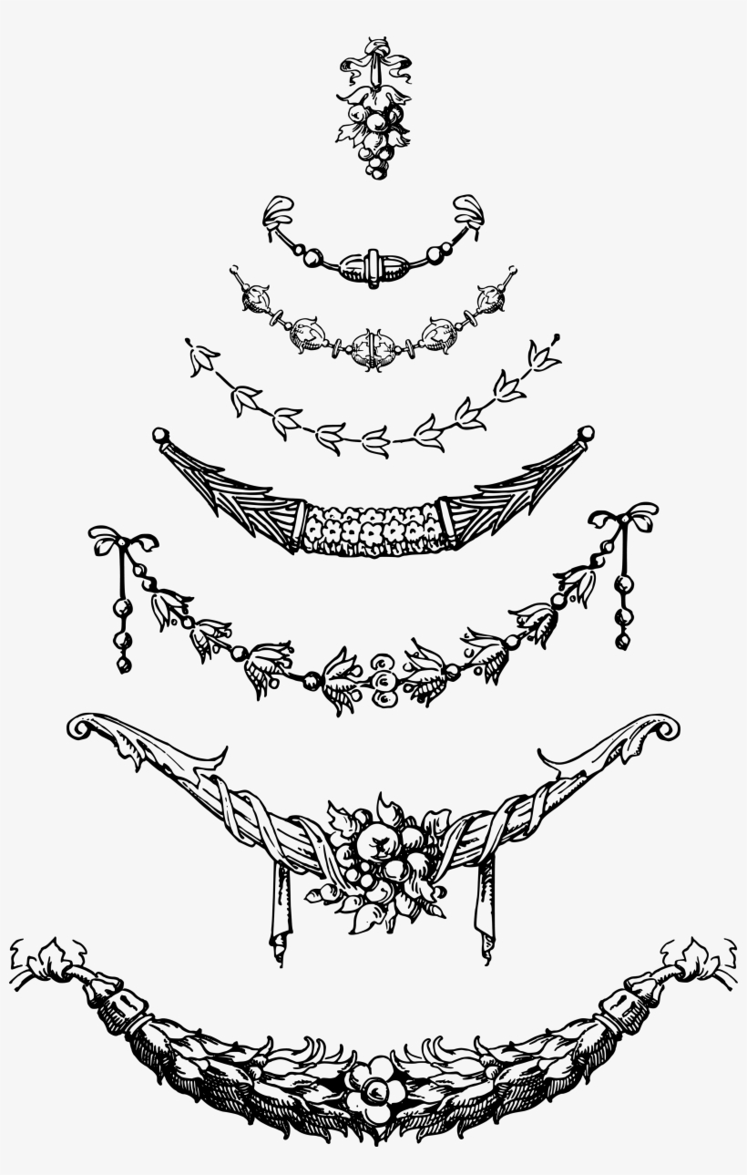 Jpeg Download - Vector Images Of Garland, transparent png