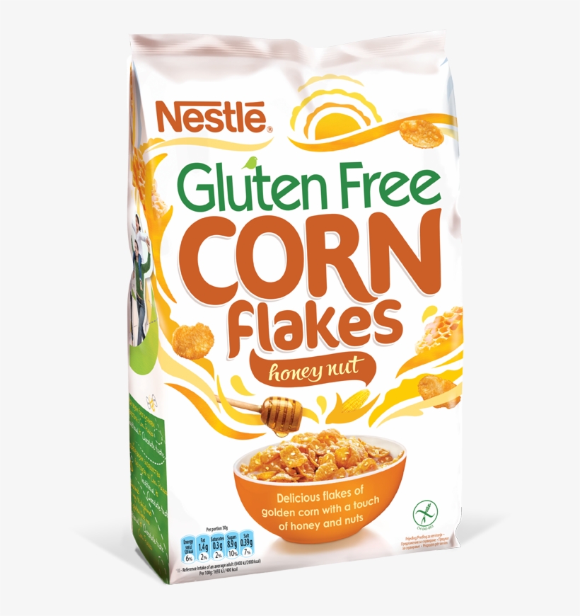Nestle Honey Cornflakes Gluten Free (500gm X7), transparent png