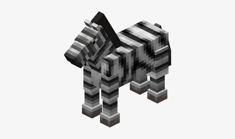 Zebra - マイン クラフト の うま, transparent png