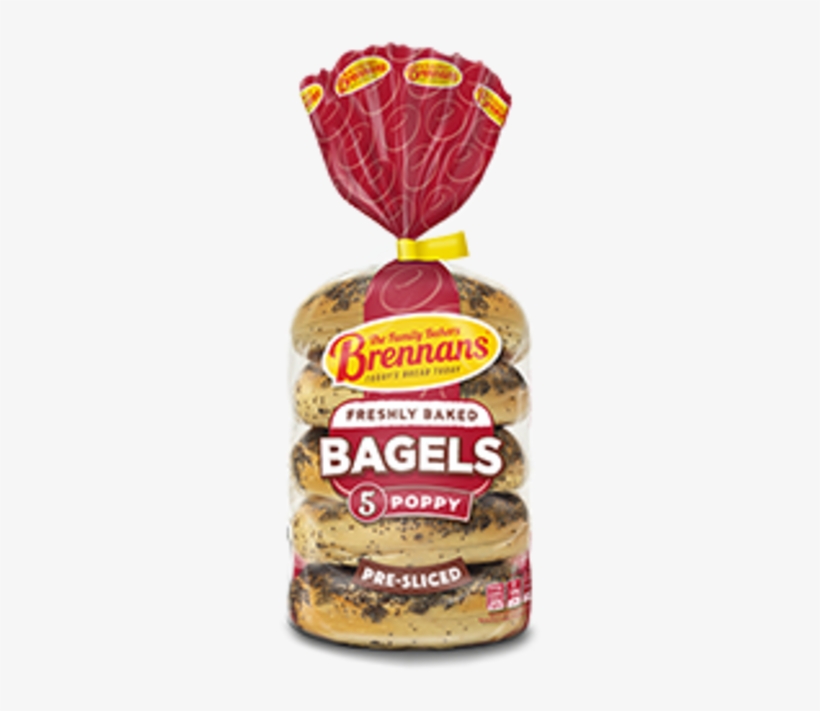 Brennans Poppy Bagels - Brennans Bread, transparent png
