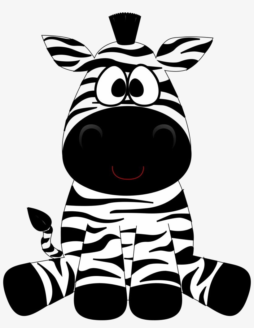 Big Image - Funny Zebra Drawing, transparent png