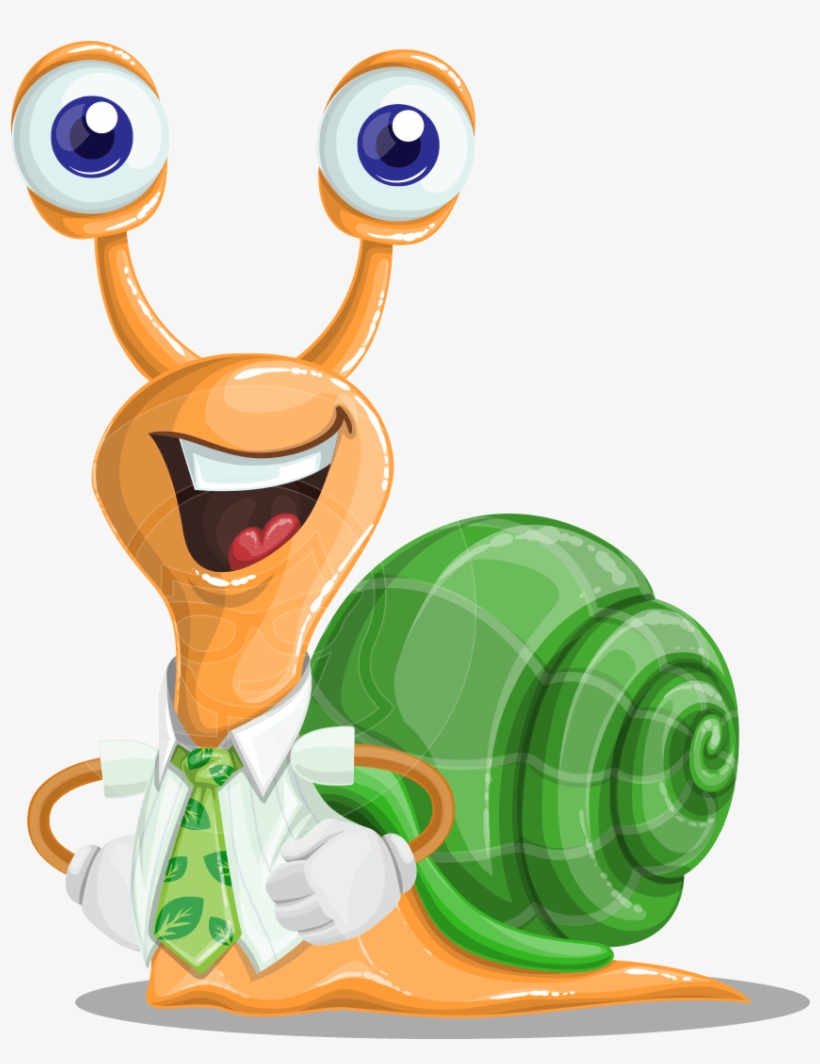 Vector Animal Cartoon Character - Snail Png, transparent png