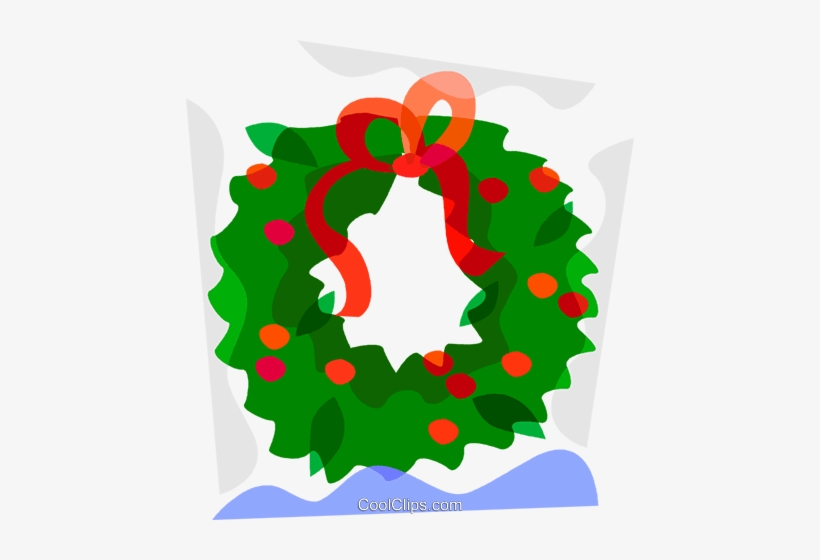 Christmas Wreath Royalty Free Vector Clip Art Illustration - Tea, transparent png