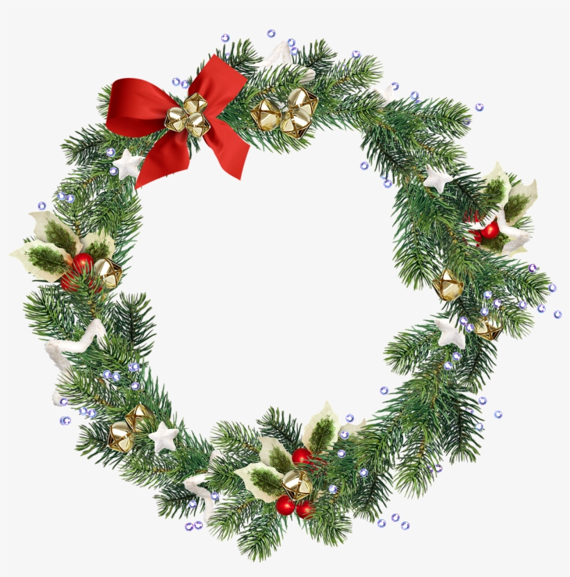 Wreath Christmas Wreath Christmas Decoration - Ghirlanda Natale Png, transparent png