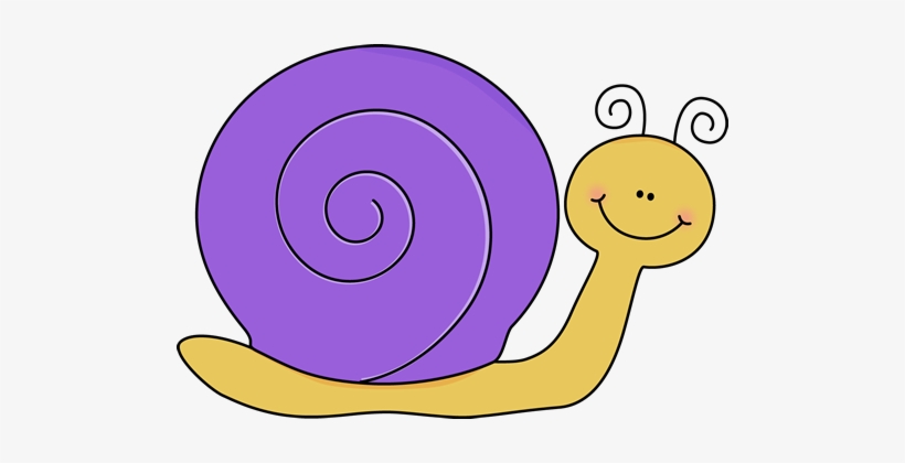 Yellow And Purple Snail - Snail Clipart, transparent png