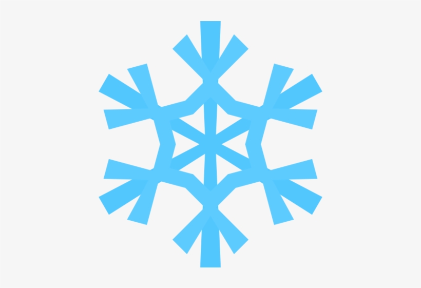 File - Blue-snowflake - Black And White Snowflake Png, transparent png