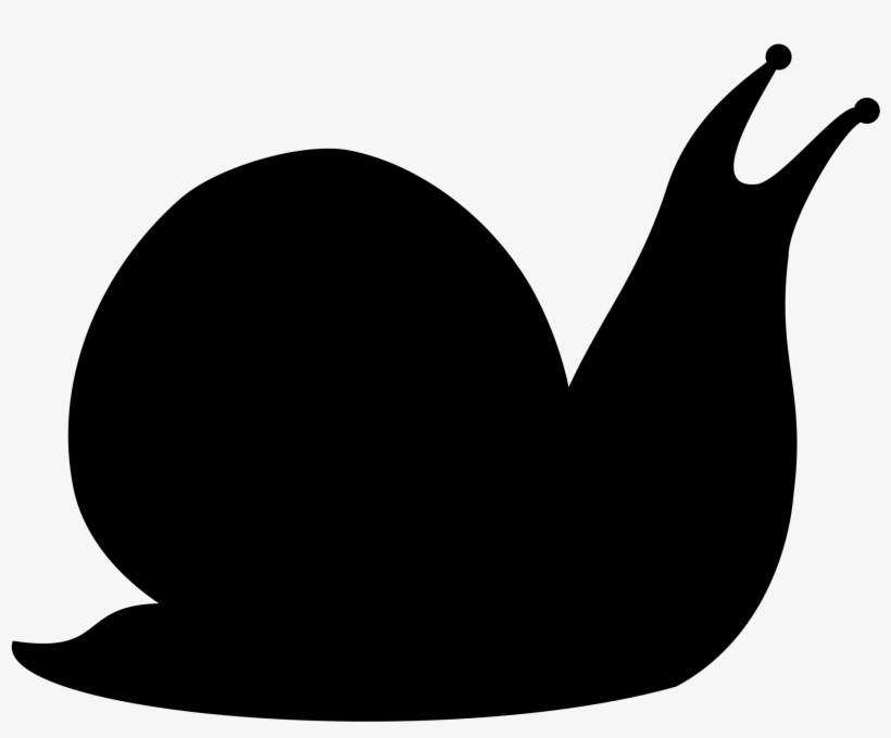 Monochrome Clipart Snail - Snail Silhouette Clip Art, transparent png